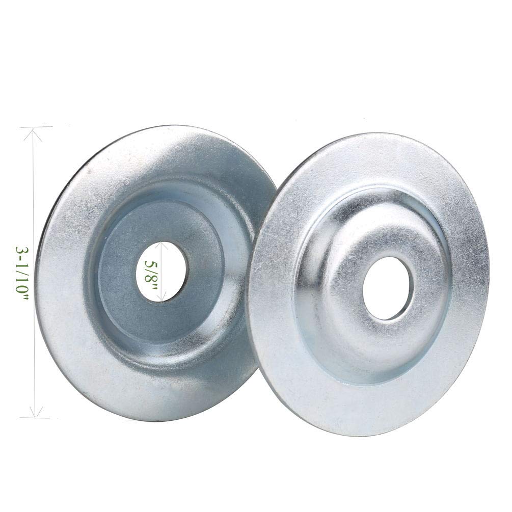 Bench Grinder Arbor Washer/Flange 2 Sets OD2-1/10'' x ID 1/2'' & OD3-1/10'' x ID 5/8'' G5640
