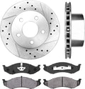 280 mm Front Brake Disc Rotors + Metallic Brake Pads T646