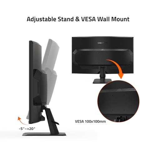 31.5" 165Hz 1440P Curved Gaming Monitor, VA 1500R Display, Black H36262
