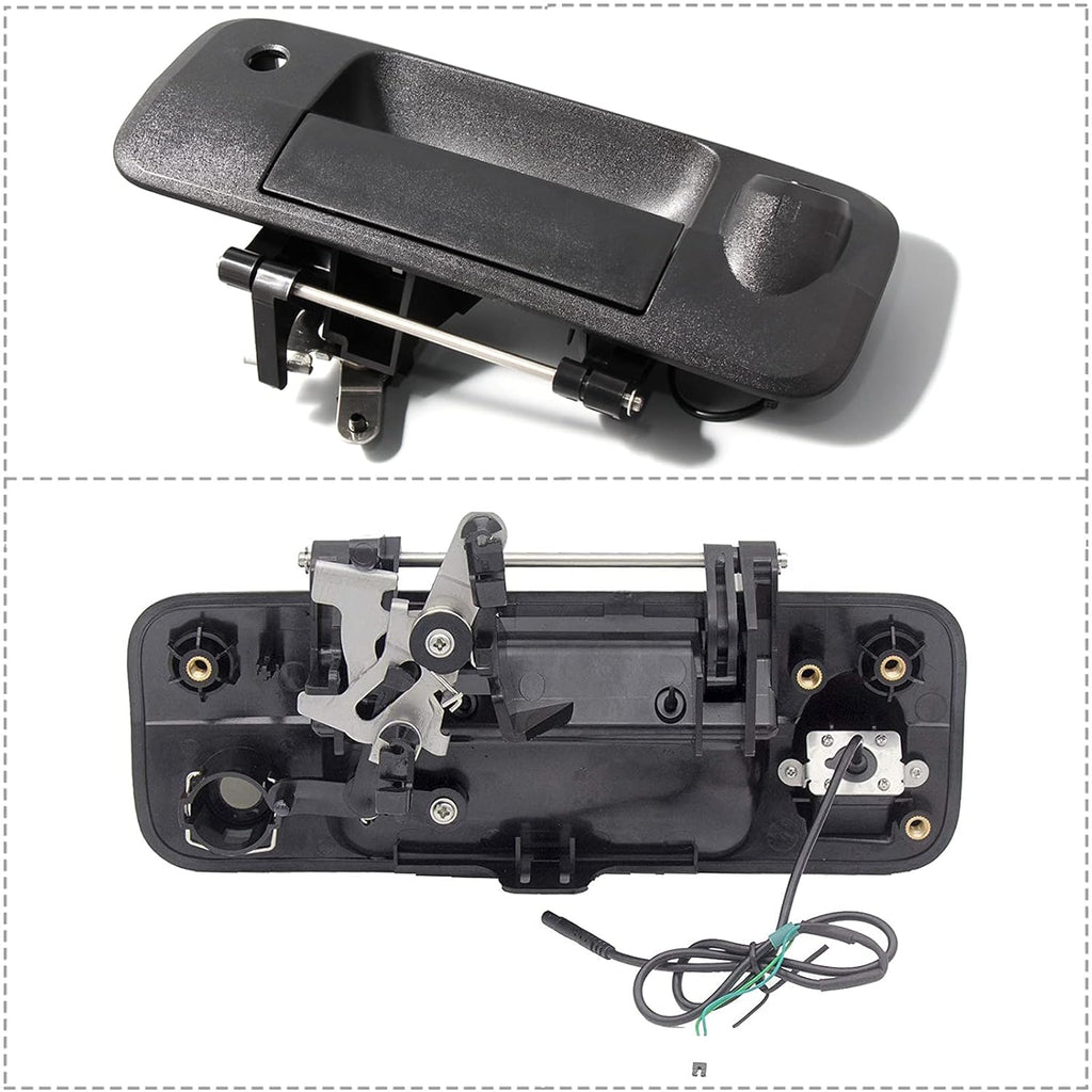 Tailgate Handle Backup Rear View Camera Black Pack of 2 Y234