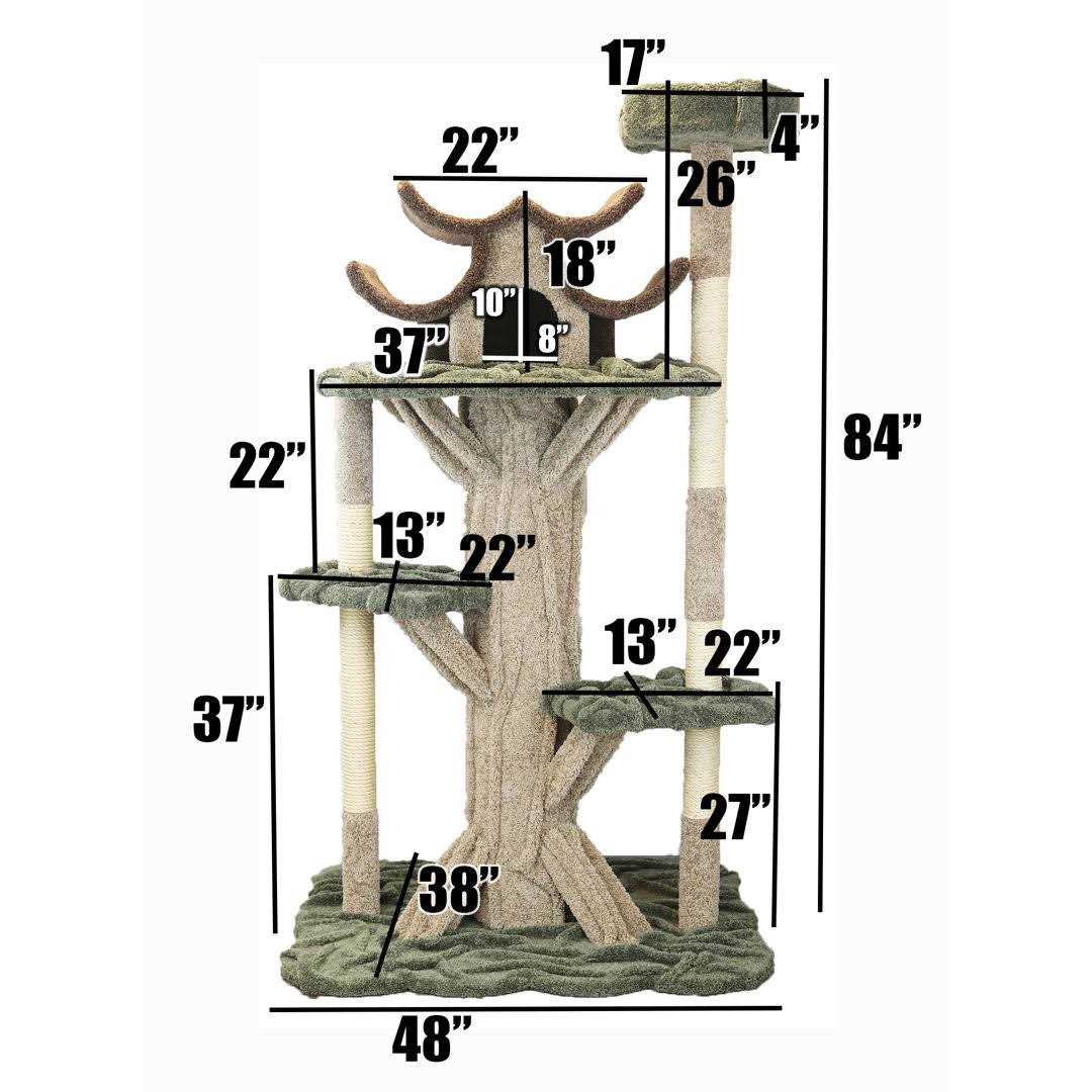 Cat Condos 84 in. Cat Playground D72289