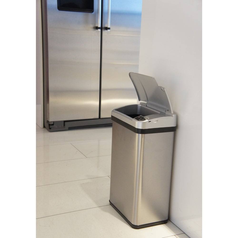 4 gal Stainless Steel Motion Sensor Trash Can C671257