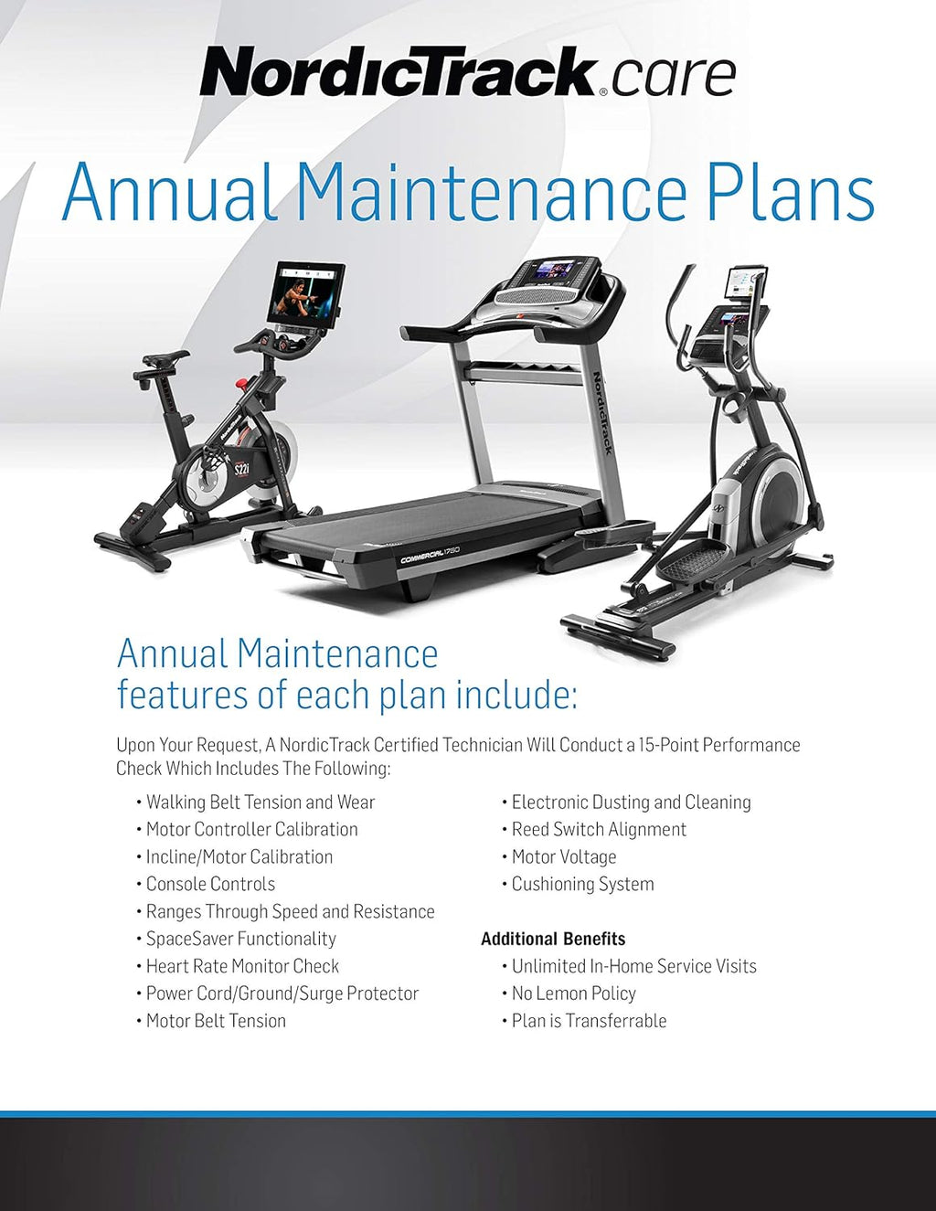 5-Year Annual Maintenance Plan for Fitness Equipment E348