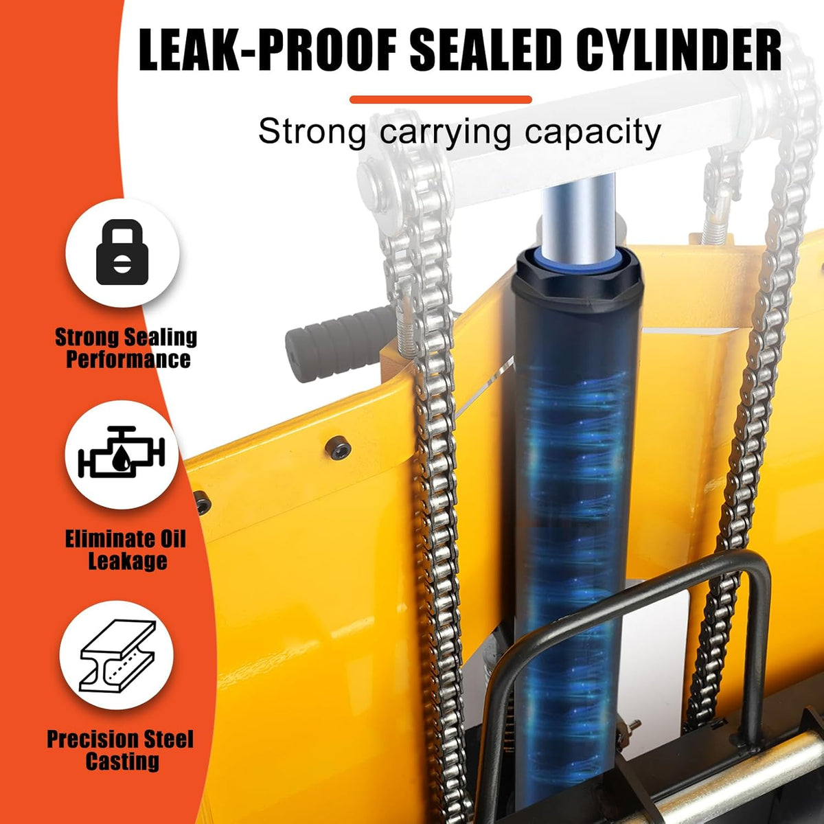 440 lbs Capacity 35" Lift Height Adjustable Forks Fixed Legs Pallet Stacker W21142