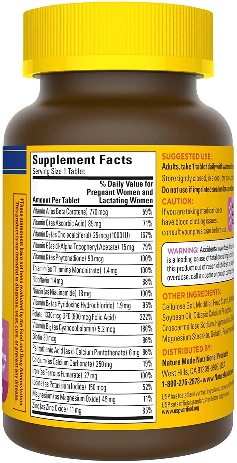 90 Tablets Prenatal Multi Dietary Supplement (Pack of 2) B919735