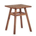 18 in. Solid Acacia Wood Outdoor Side Table N182614