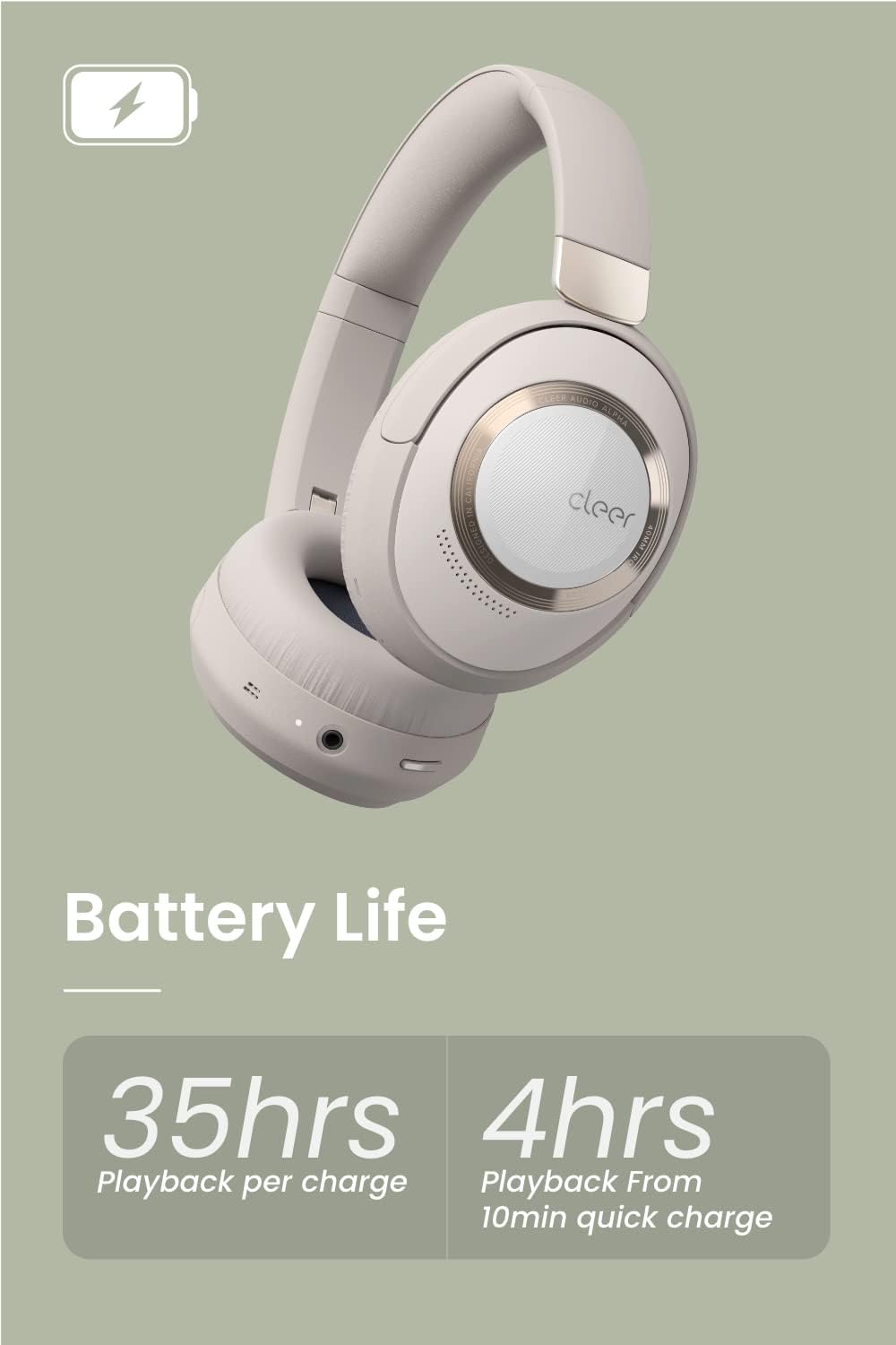Alpha Noise Cancelling Bluetooth Headphones K16485