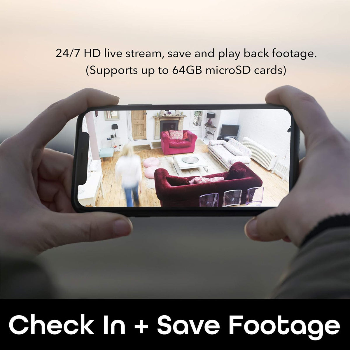 1080p HD Indoor Smart Security Camera Pack of 2 Y98370
