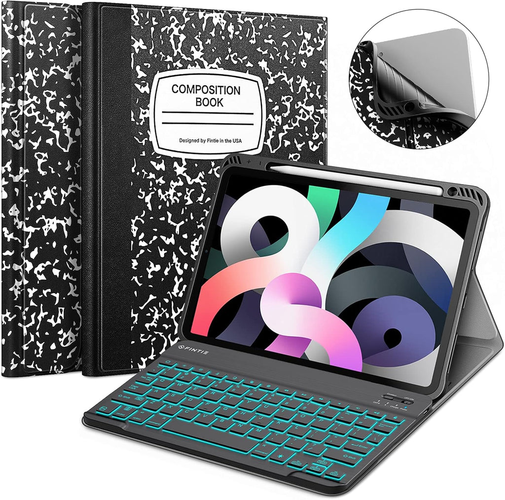 Keyboard Case for iPad Air 10.9 Inch with Pencil Holder Z9707