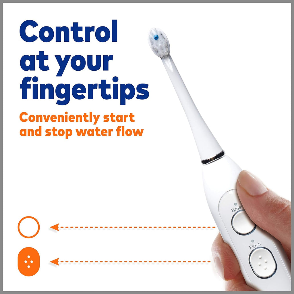 White Electric Toothbrush and Water Flosser Combo W70939