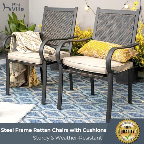 9 Piece Outdoor Extendable Dining Set with Rectangular Metal Dining Table and 8 Rattan Chairs T234799