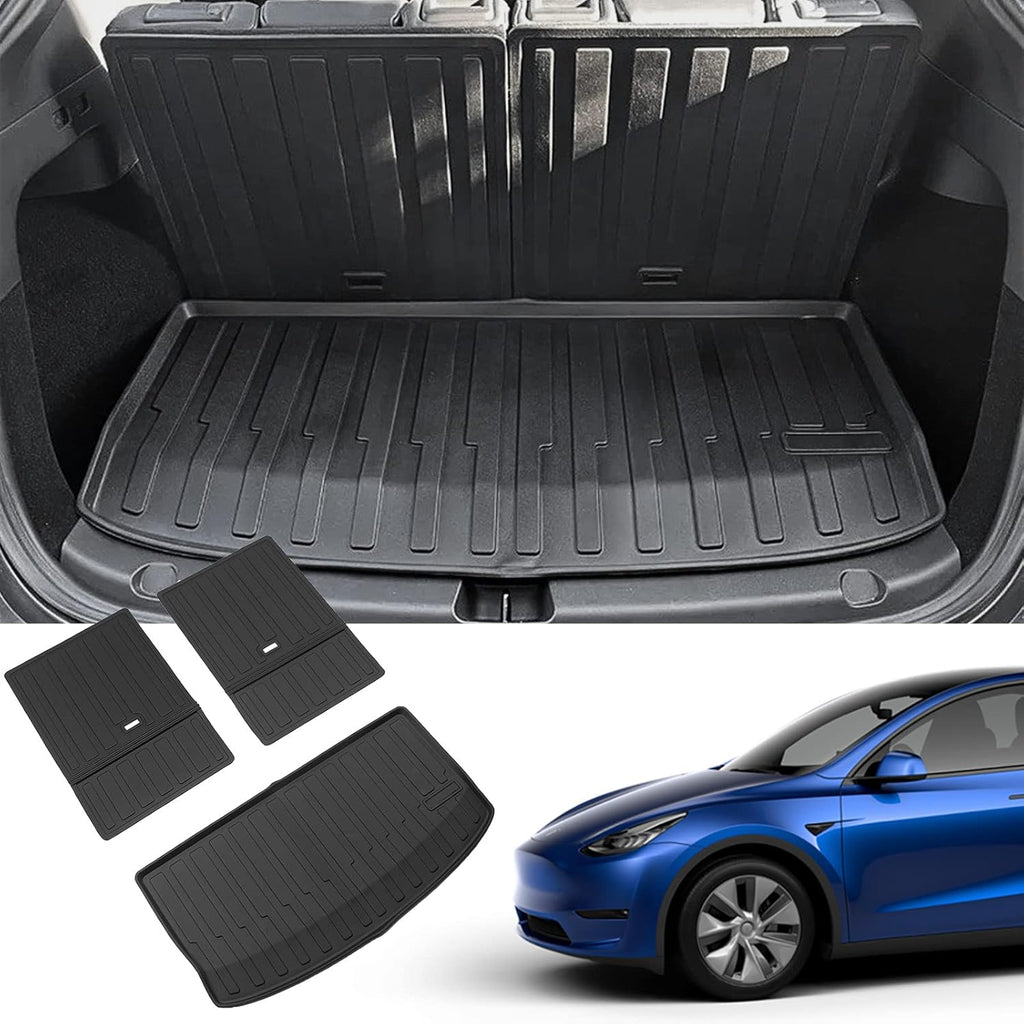 Tesla Model Y Trunk Mats Cargo Liners Floor Mats All Weather V16869