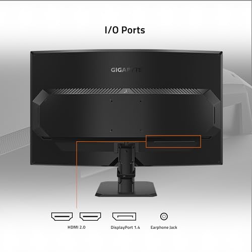 31.5" 165Hz 1440P Curved Gaming Monitor, VA 1500R Display, Black H36262