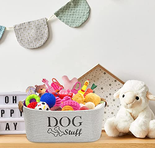 Gray Cotton Dog Toy Storage Bin S68340