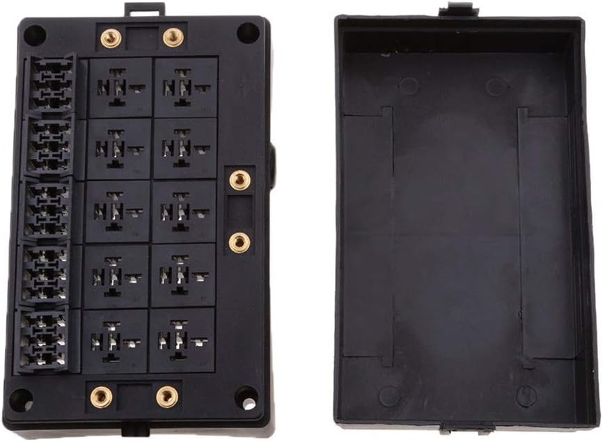 18-way Blade Fuse Holder + 10-way Relay Socket Box O182
