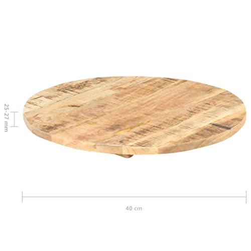 Solid Reclaimed Wood Round Table Top 15.7" N774