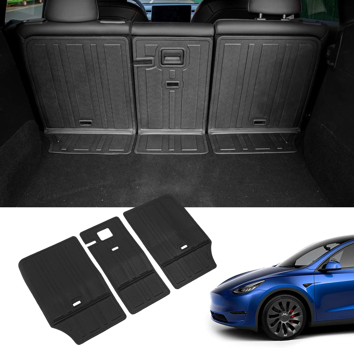 Tesla Model Y Trunk Mats Cargo Liners Floor Mats All Weather V16869