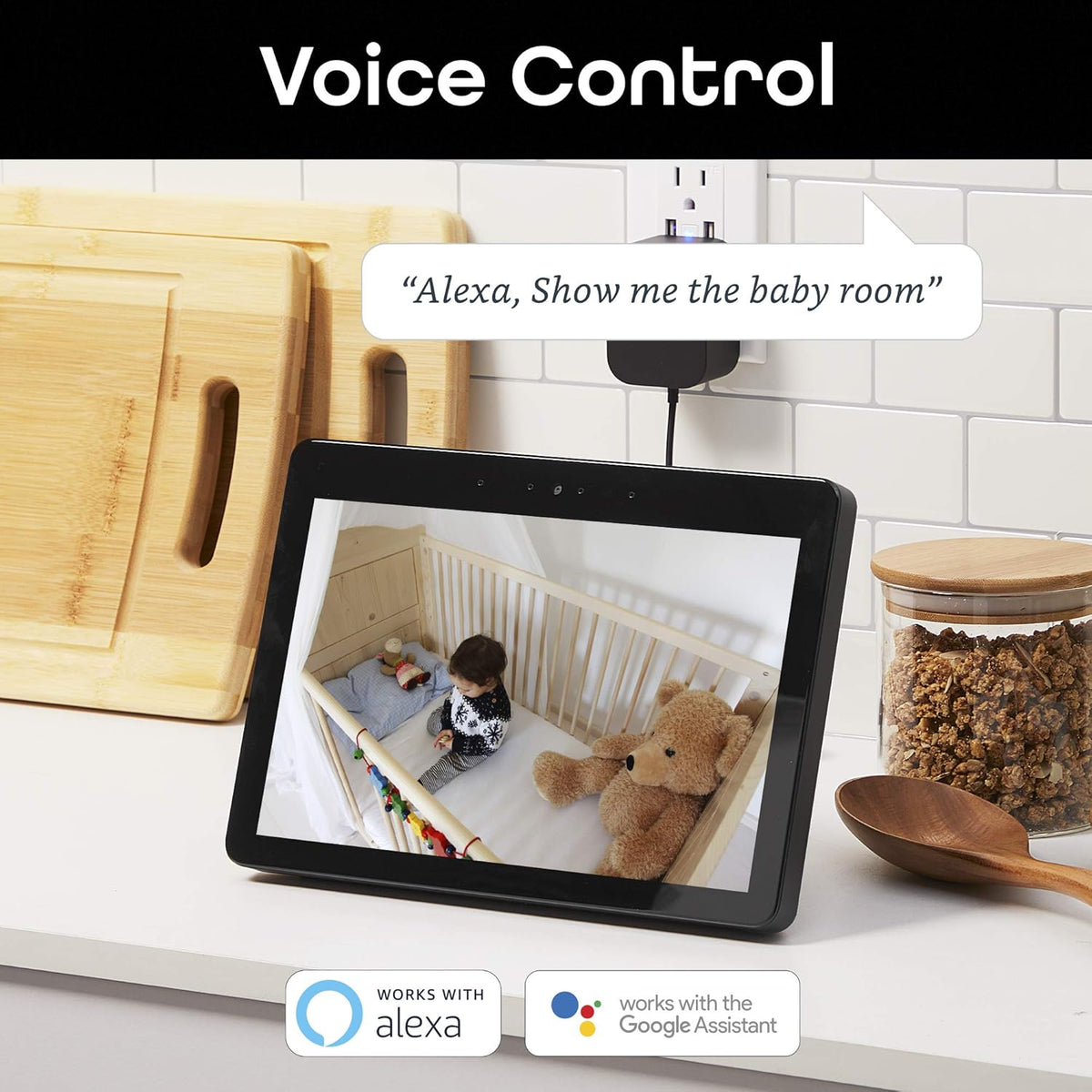 1080p HD Indoor Smart Security Camera Pack of 2 Y98370