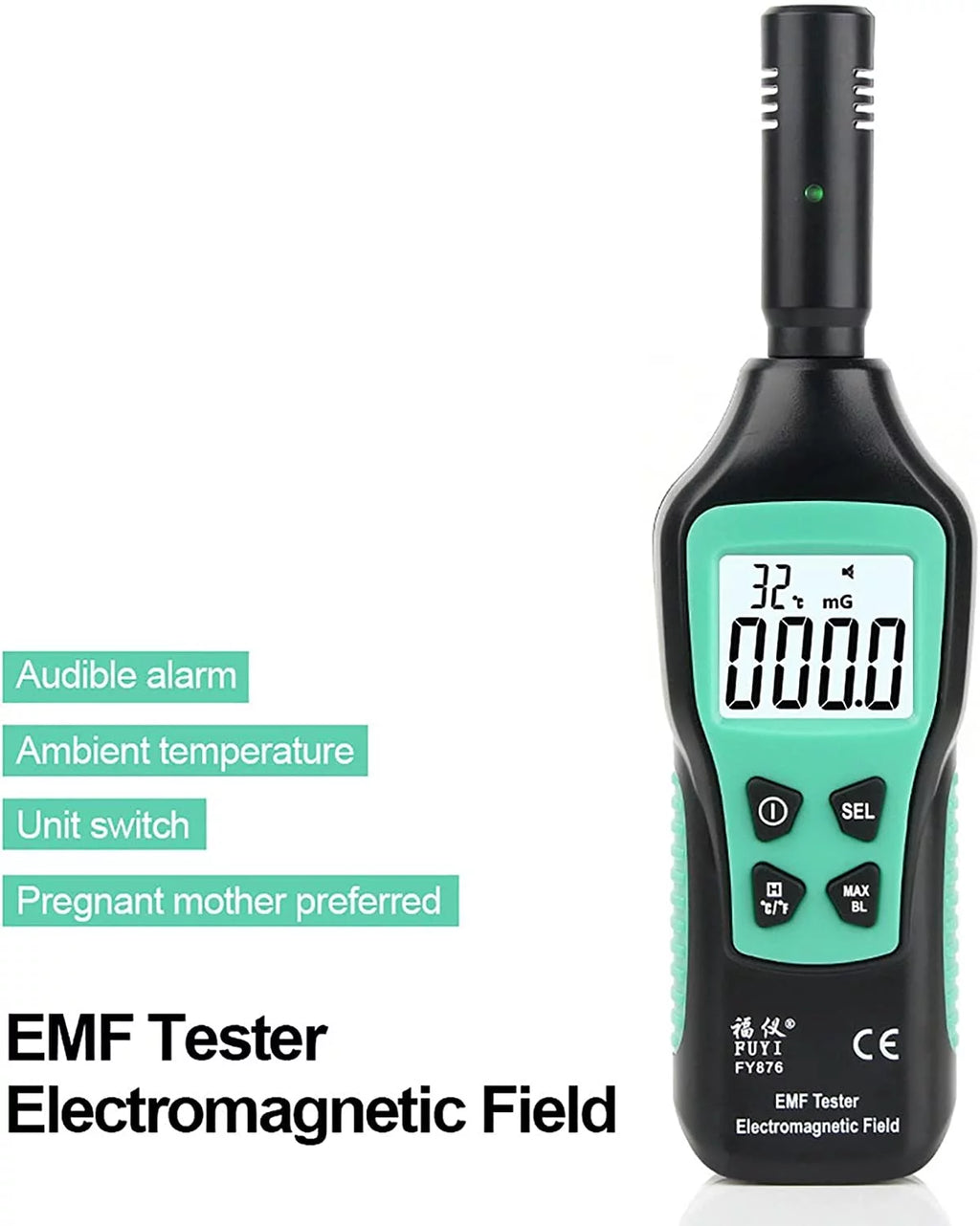 Handheld EMF Meter Digital LCD EMF Detector H59675