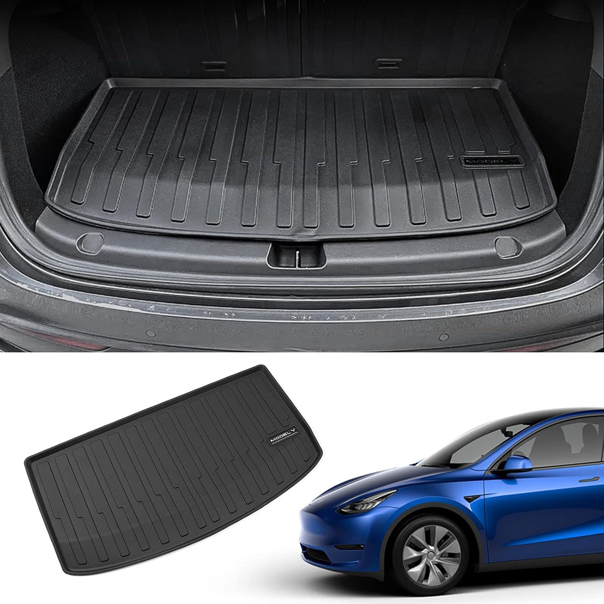 Tesla Model Y Trunk Mats Cargo Liners Floor Mats All Weather V16869