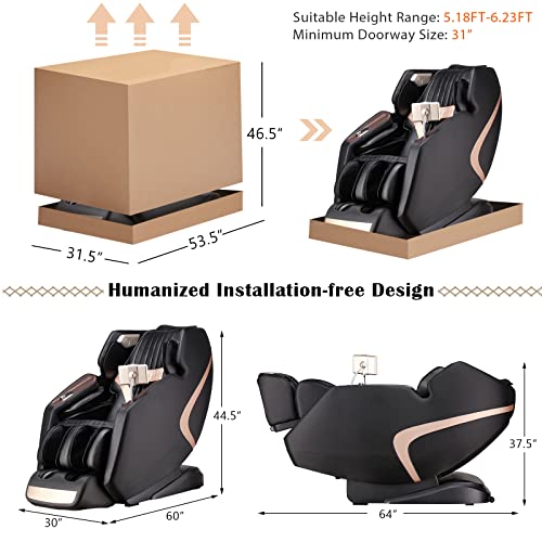 3D Full Body Massage Chair with SL Track T9206