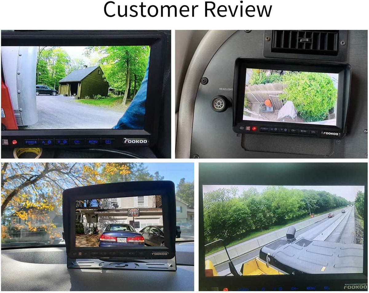 9'' 1080P Backup Camera System Kit with IP69 Waterproof Rear View Camera W225