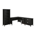 60W L Desk with Bookcase and Lateral File E309684