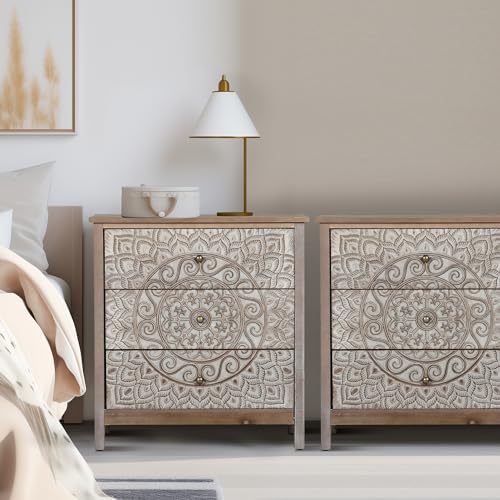 3 Drawer Dresser Set of 2 L62153
