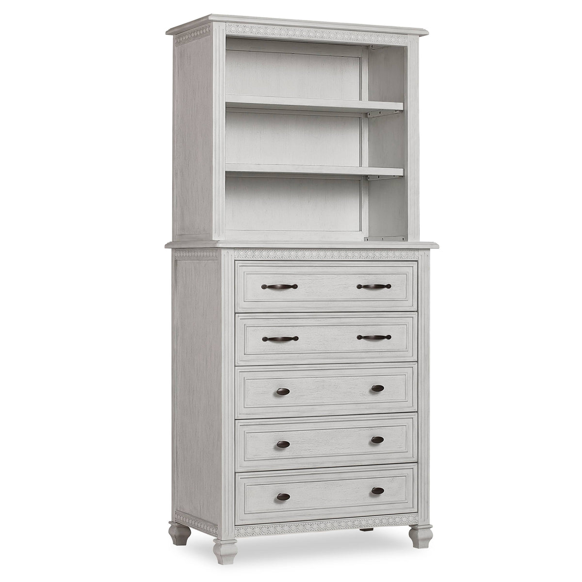 Antique Grey Mist Mini Hutch Bookcase H834
