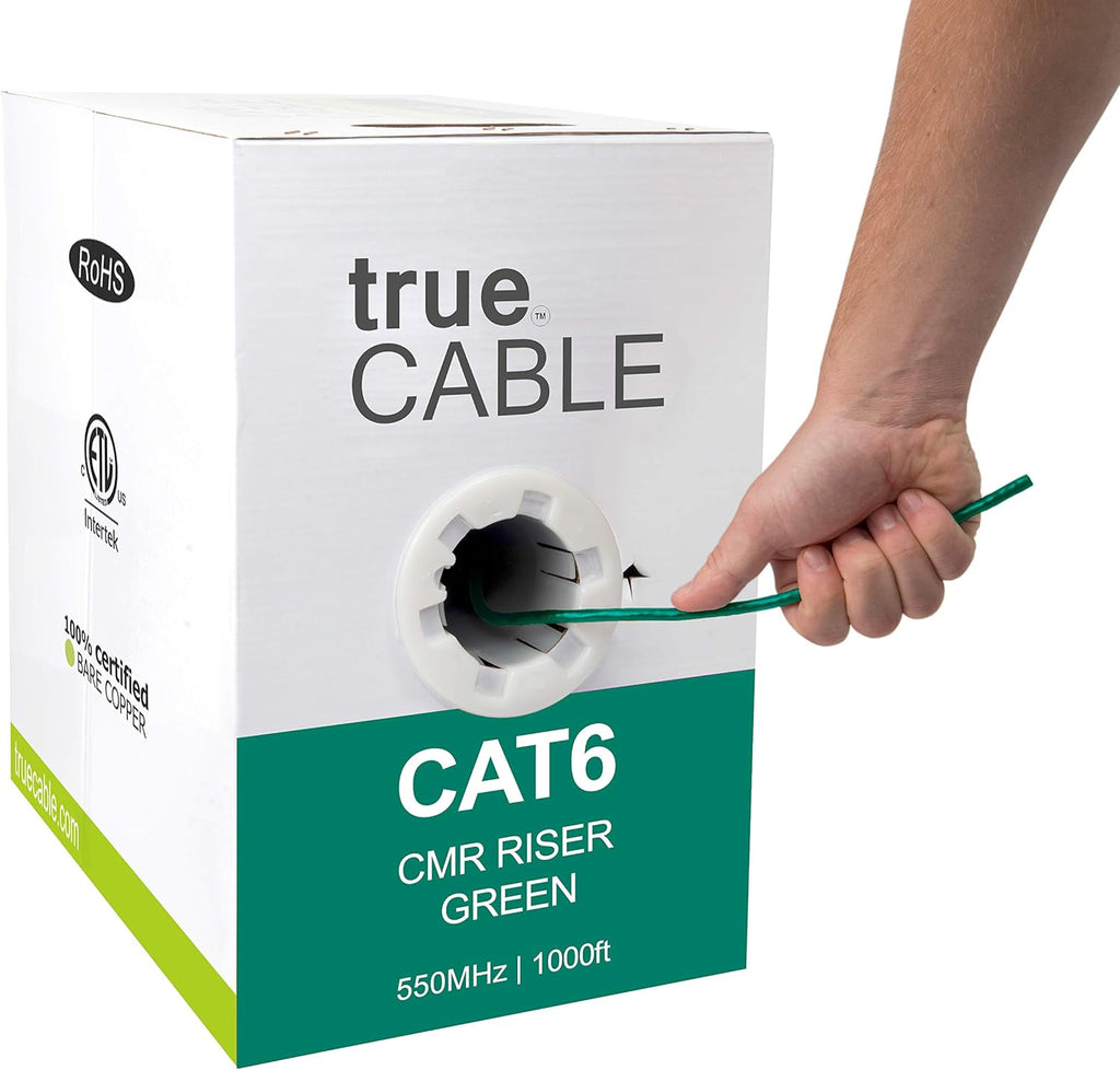 1000ft Gray 23AWG 4 Pair Solid Bare Copper Bulk Ethernet Cable N9530