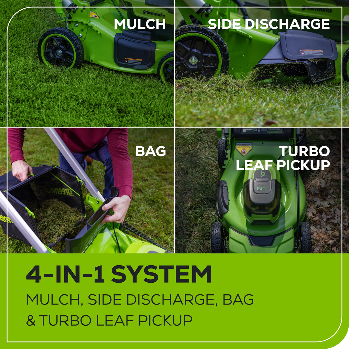 60V 21 Push Lawn Mower with Battery & Charger J3528