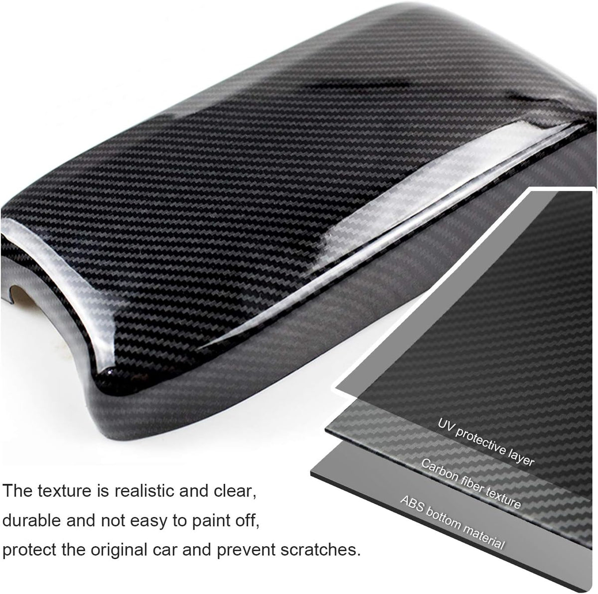 Carbon Fiber Center Console Armrest Cover C65272