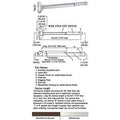 Fire Rated Push Bar Rim Panic Exit Device 48x22 Satin Stainless Steel H1987