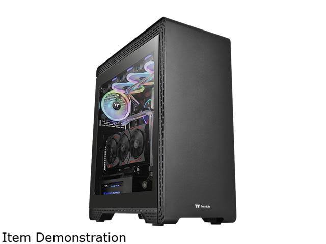 Black Tempered Glass Mid-Tower Chassis F83923