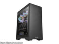 Black Tempered Glass Mid-Tower Chassis F83923