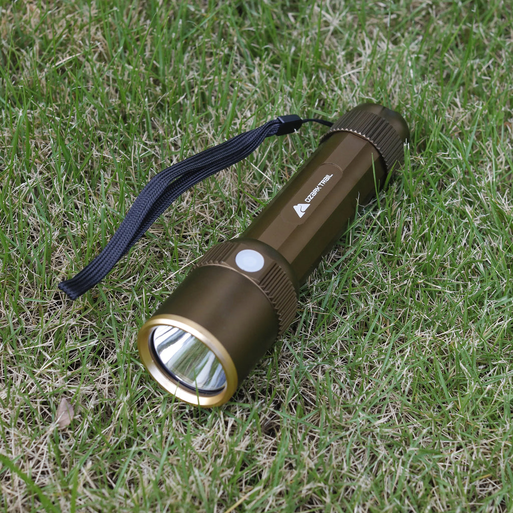 Rechargeable LED Flashlight with Power Bank and Hand Warmer, Green P389932