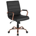 Black Leather Executive Swivel Office Chair J429