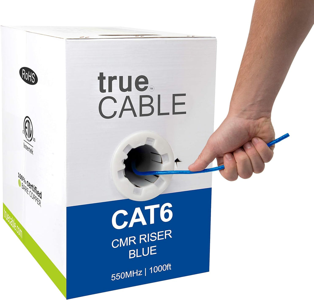 1000ft Gray 23AWG 4 Pair Solid Bare Copper Bulk Ethernet Cable N9530