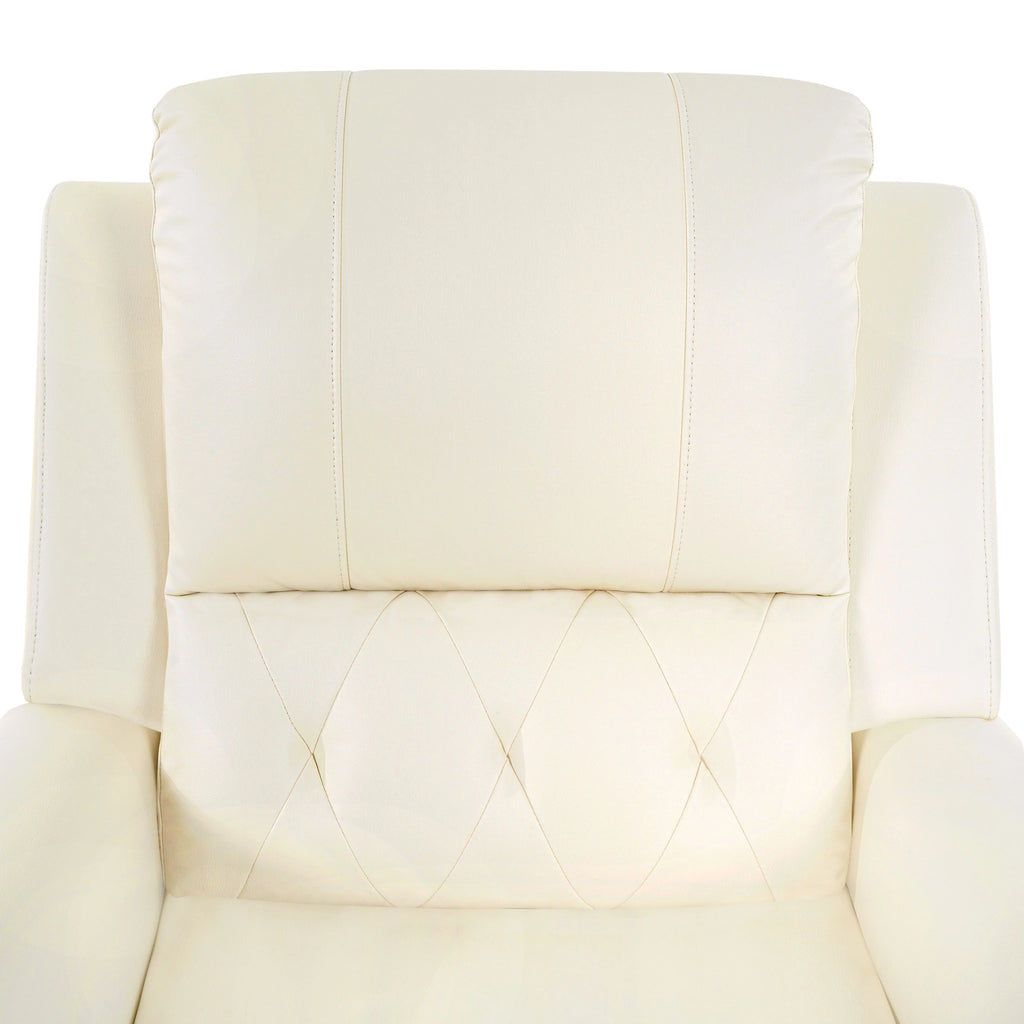 Oversized Leather Power Lift Recliner Chair with Footrest A302