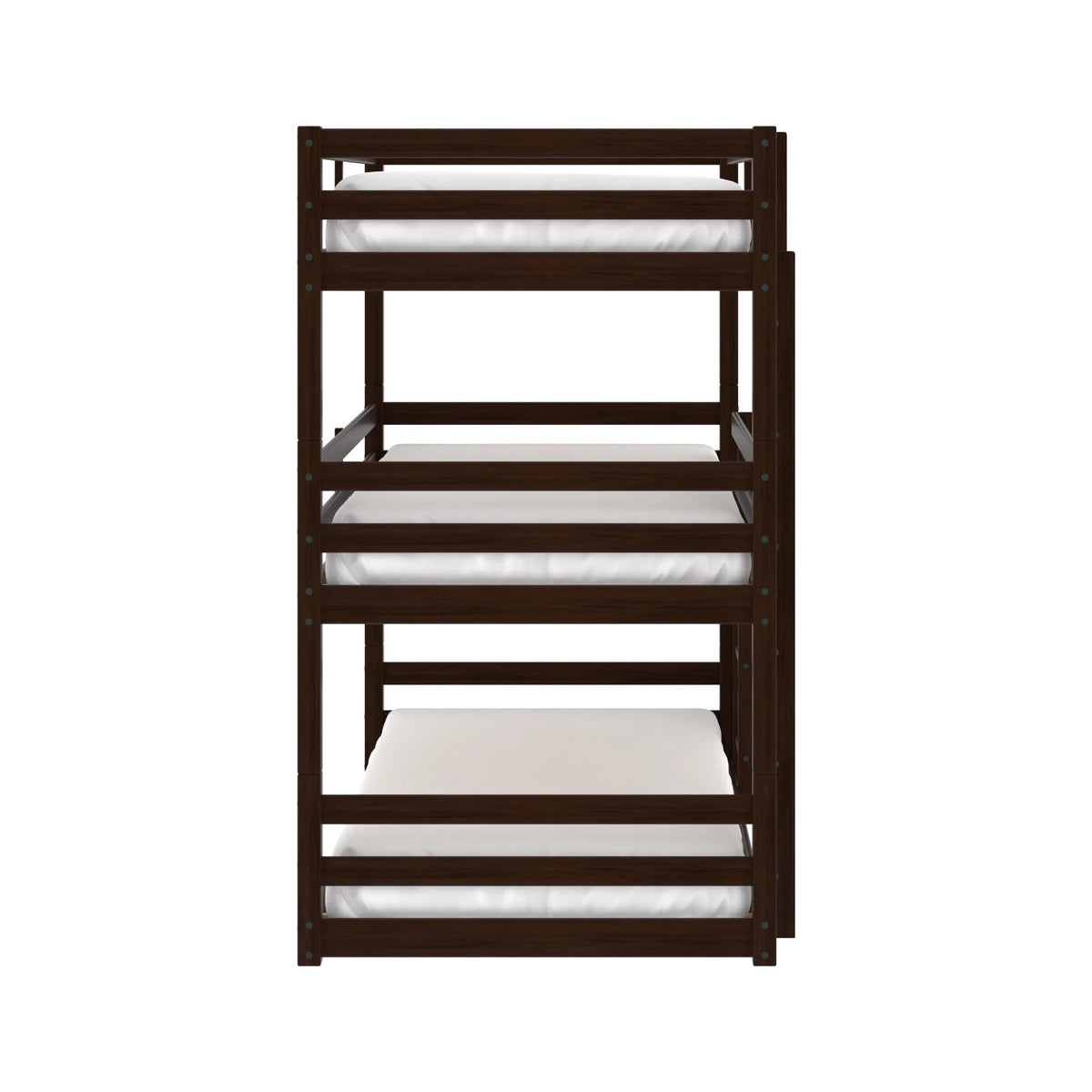 White Wood Convertible Bunk Bed J973