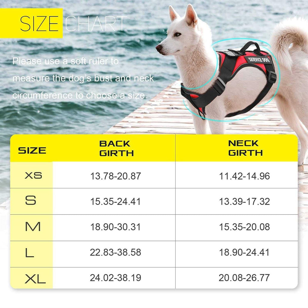 Reflective Dog Vest Harness with 5 PCS Patches R9813
