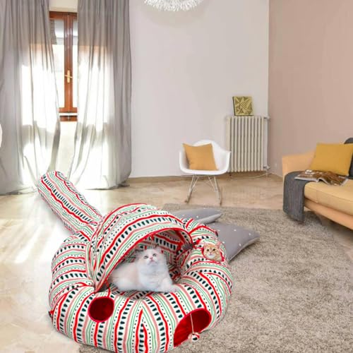 Plush Cat Tunnel Bed Q764729