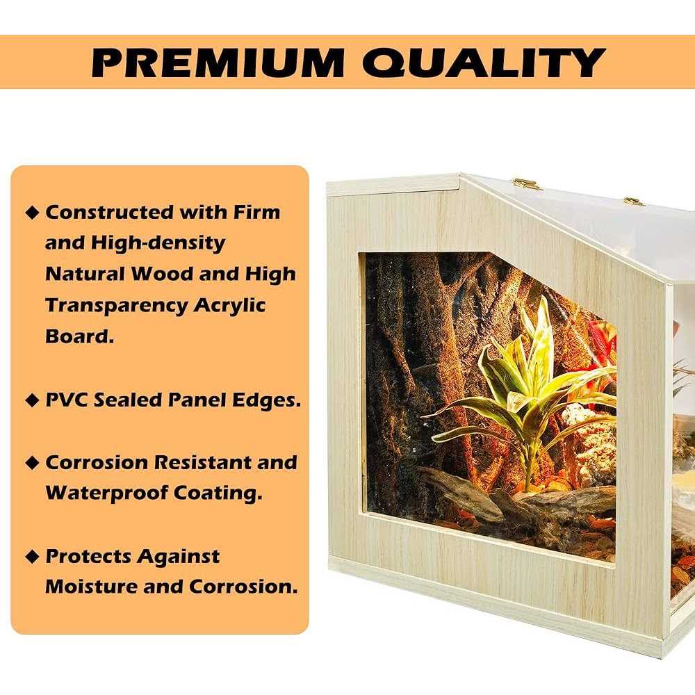 21 Gallon to 68 Gallon Reptile Terrarium Tank with Roof Door M33590