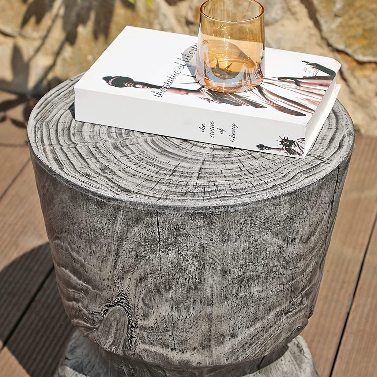 Outdoor Concrete Side Table U162198