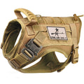 Tactical Service Dog Vest Harness with Rubber Handle & Metal K634030