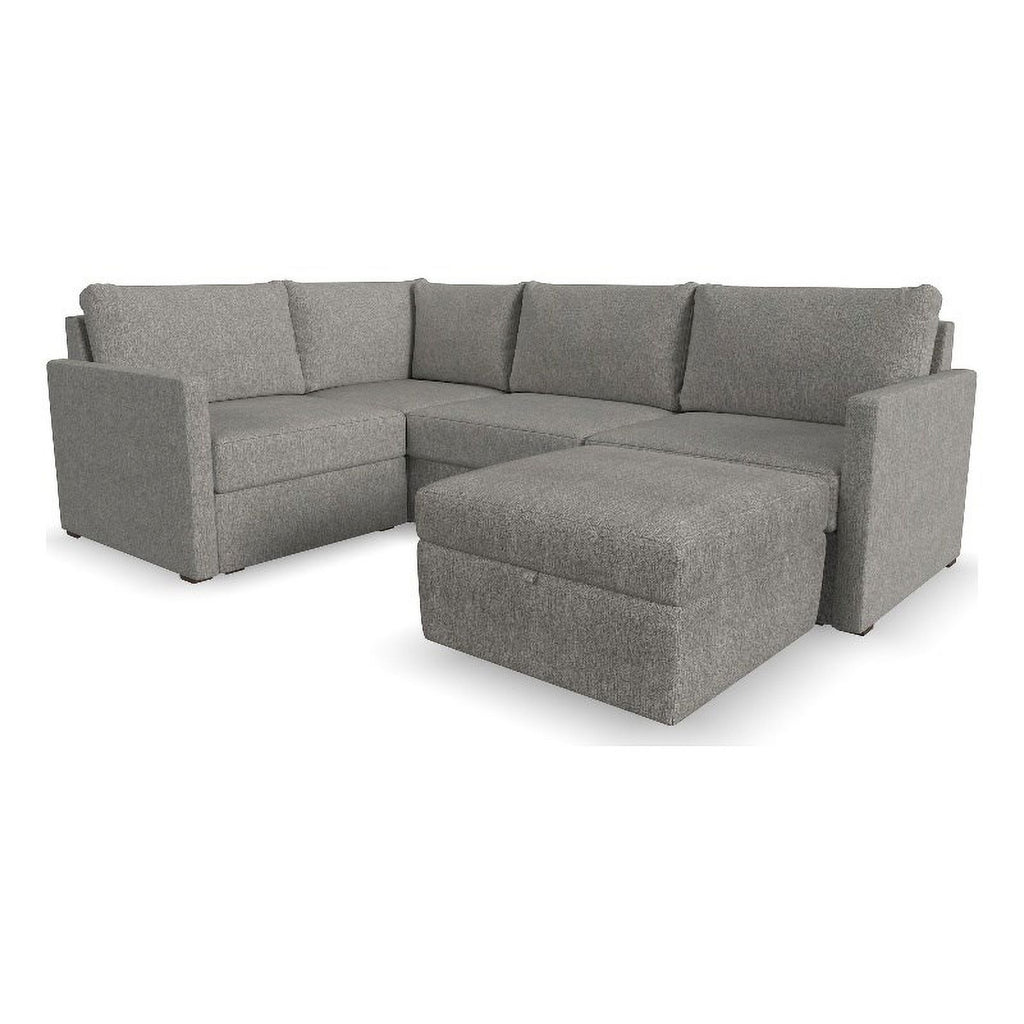 Gray 4 Seat Sectional with Performance Fabric H8137