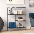 Blackened Bronze Metal 5-Tier Bookcase Z661994