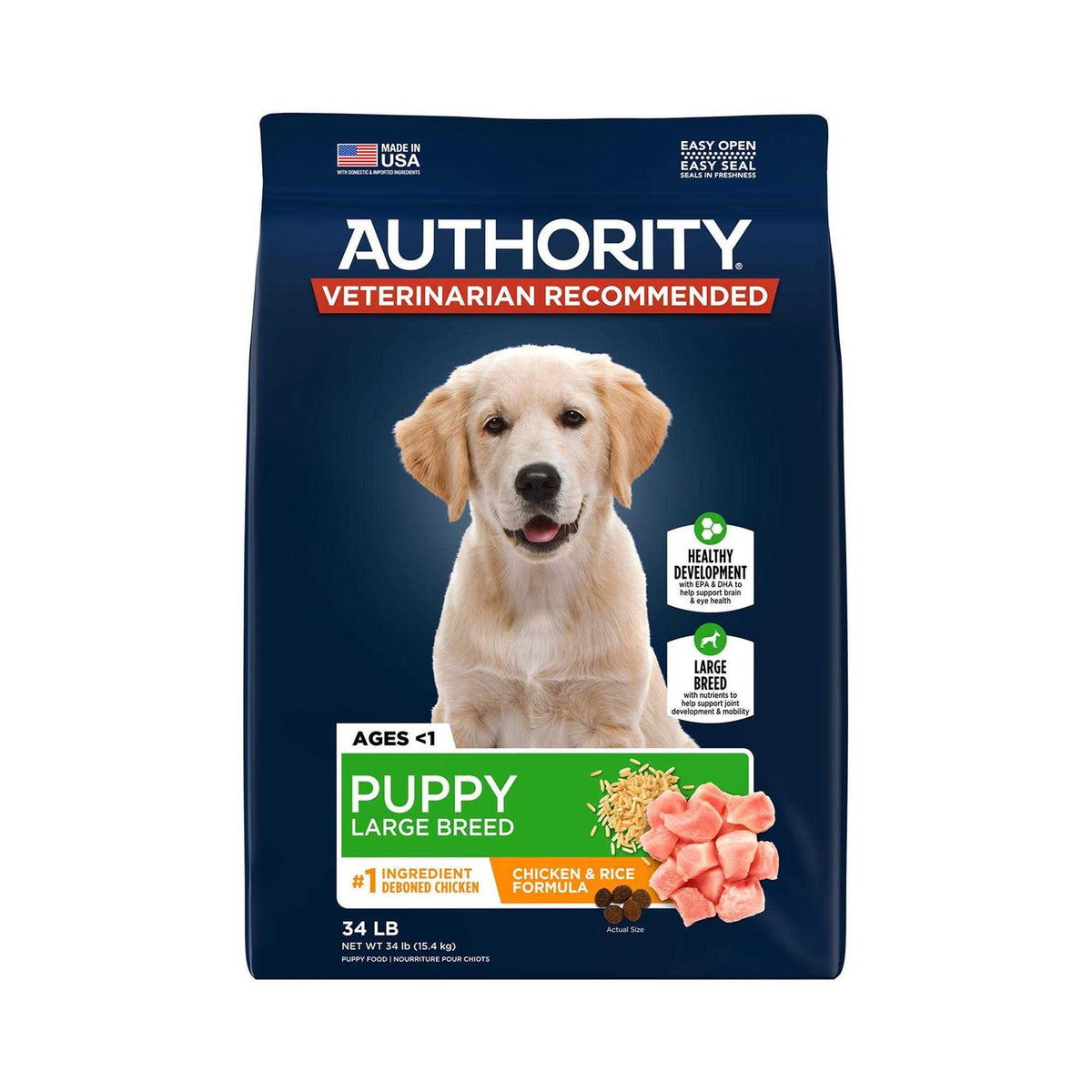 Chicken Rice Formula Large Breed Puppy Dry Dog Food T5416