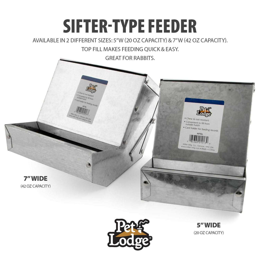 Pet Feeder with Sifter Bottom & Lid Y40011