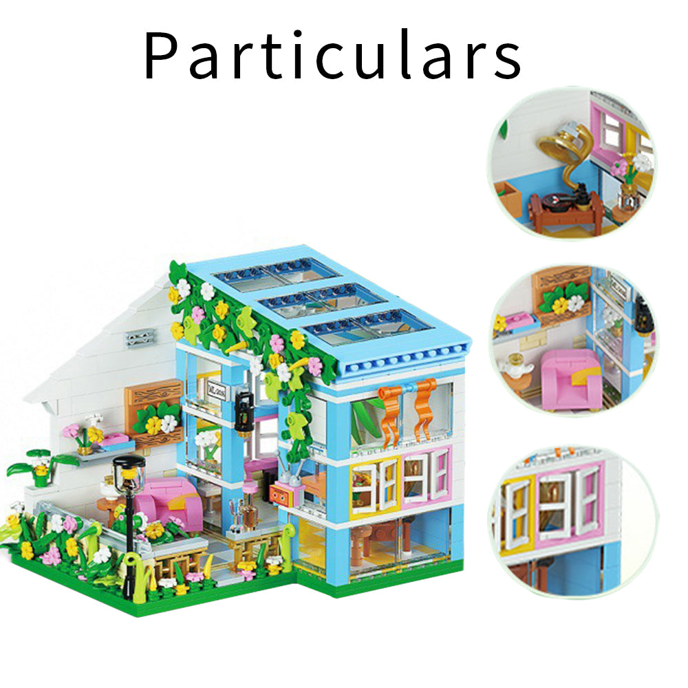 DIY Miniature Dollhouse Kit with Furniture and Flowers, 1:24 Scale K917778